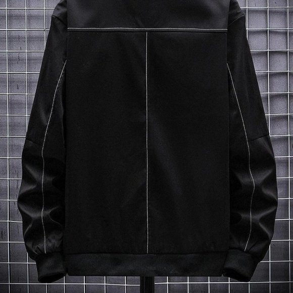 Black Mens Bomber Jacket - Picture 4 of 8